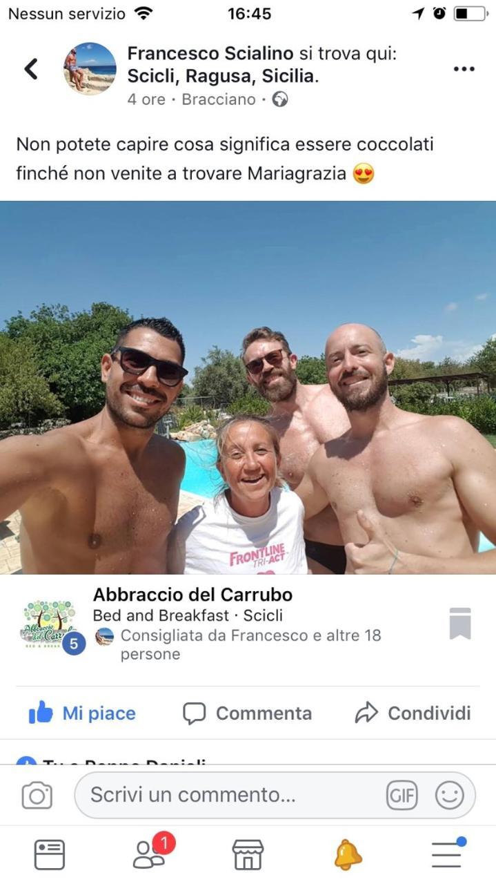 Bed and Breakfast Abbraccio Del Carrubo Шикли Экстерьер фото